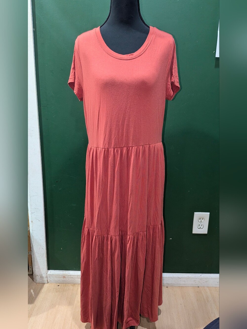Women's Coral  Maxi Dress